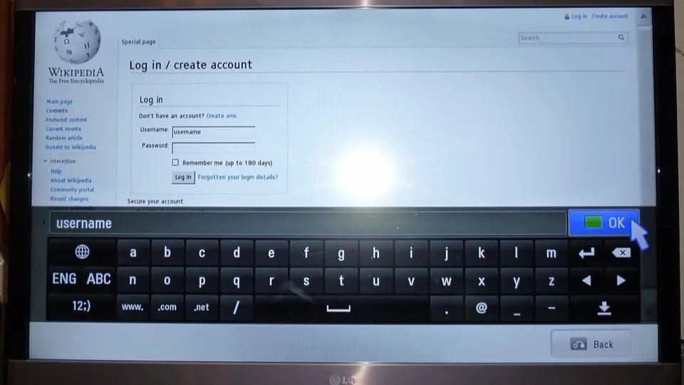 Smart TV home screen ready for an IPTV player app